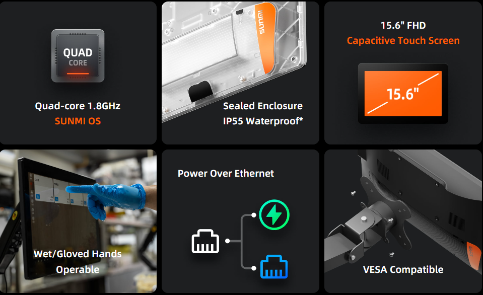 Waterproof KDS Touchscree with Android 11