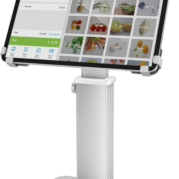 Locking Tablet Kiosk Stand 9.7–13 Inch, Height Adjustable