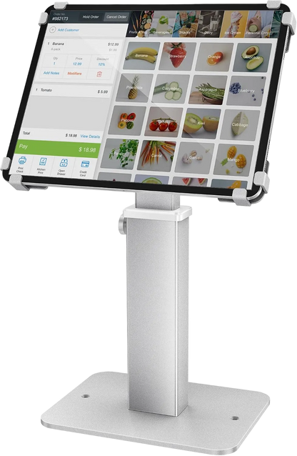Locking Tablet Kiosk Stand 9.7–13 Inch, Height Adjustable
