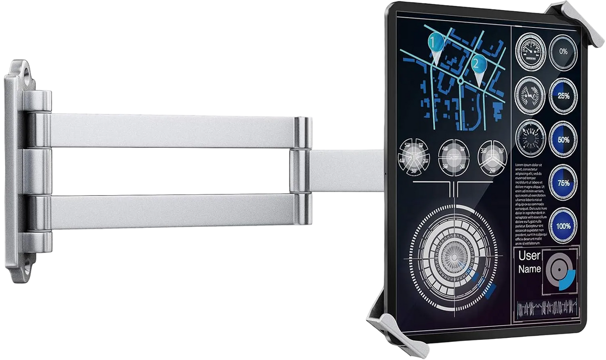 Locking Tablet Wall Arm 7–11 Inch